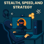Gaming ninja setup with stealth and speed tools